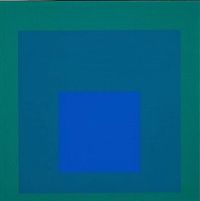 JOSEF ALBERS, Homage to the Square, Farbsiebdruck von 1968