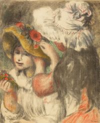 PIERRE AUGUSTE RENOIR, Le chapeau &eacute;pingle, Farblithografie von 1898 (2)